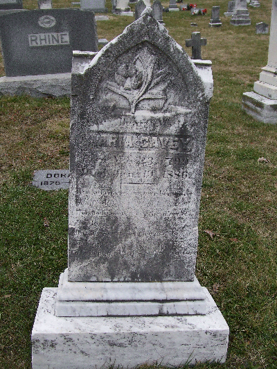 Caveys buried at Ellicott City Cemetery